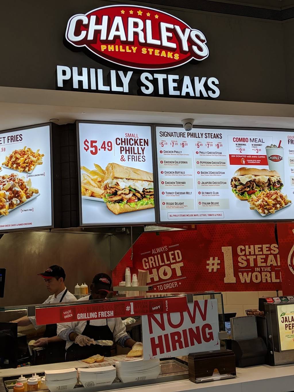 Charleys Philly Steaks | restaurant | 3301 Veterans Memorial Blvd Ste 78E, Metairie, LA 70002, USA | 5043091092 OR +1 504-309-1092