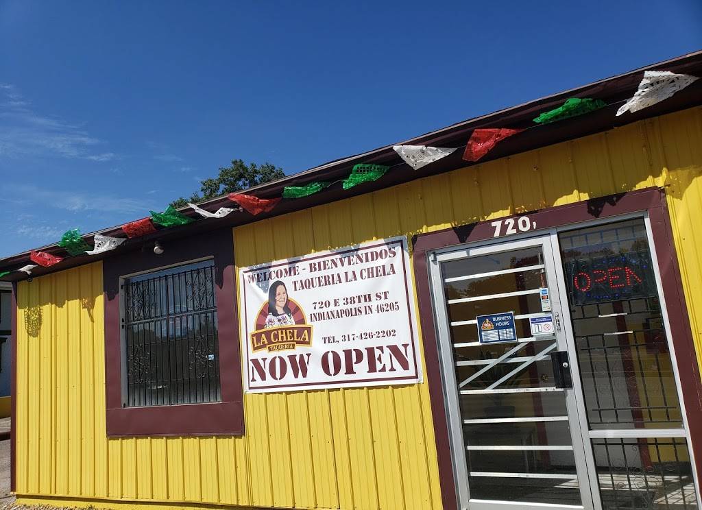 Taqueria La Chela | restaurant | 720 E 38th St, Indianapolis, IN 46205, USA | 3174262202 OR +1 317-426-2202