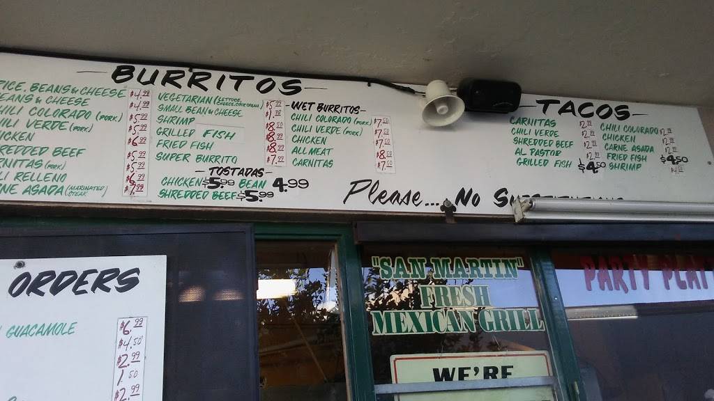 San Martin Fresh Mexican Grill | restaurant | 2770 E Main St, Ventura, CA 93003, USA | 8056438950 OR +1 805-643-8950