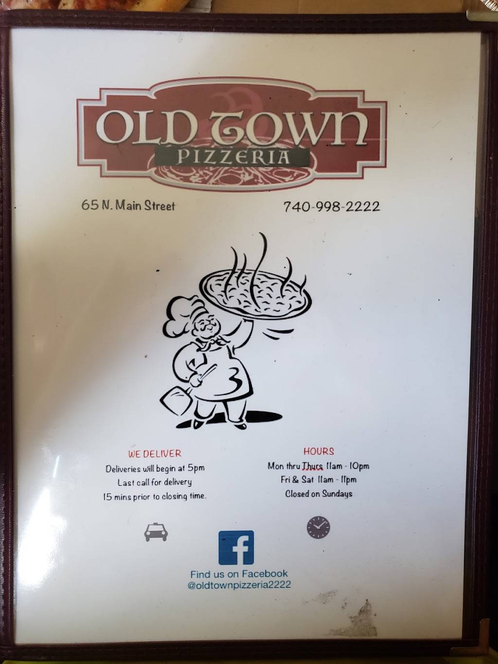 Old Town Pizzeria | restaurant | 65 N Main St, Frankfort, OH 45628, USA | 7409982222 OR +1 740-998-2222