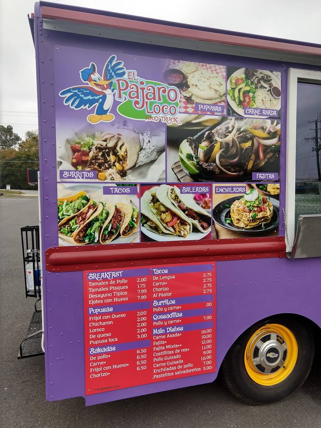 El Pajaro Loco Food Truck | restaurant | 5520-5566, Randolph Rd, Rockville, MD 20852, USA | 2029810404 OR +1 202-981-0404