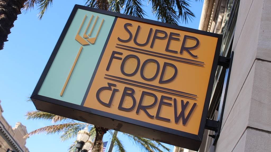 Super Food And Brew | restaurant | 11 E Forsyth St, Jacksonville, FL 32202, USA | 9047231180 OR +1 904-723-1180