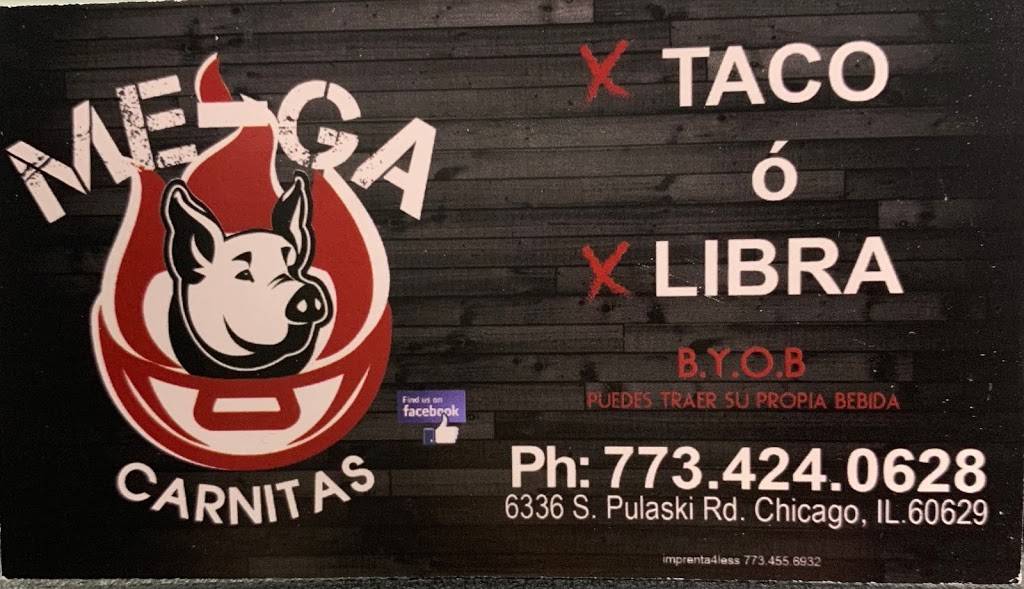 Me-Ga Carnitas | restaurant | 6336 S Pulaski Rd, Chicago, IL 60629, USA | 7734240628 OR +1 773-424-0628