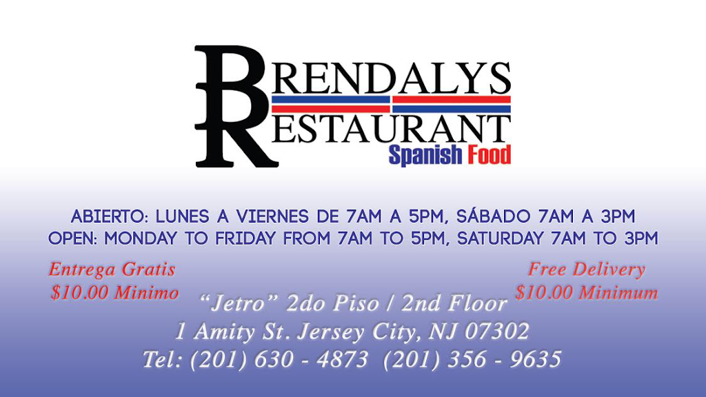 Brendalys Restaurant | restaurant | 1 Amity St 2nd Floor, Jersey City, NJ 07302, USA | 2016304873 OR +1 201-630-4873