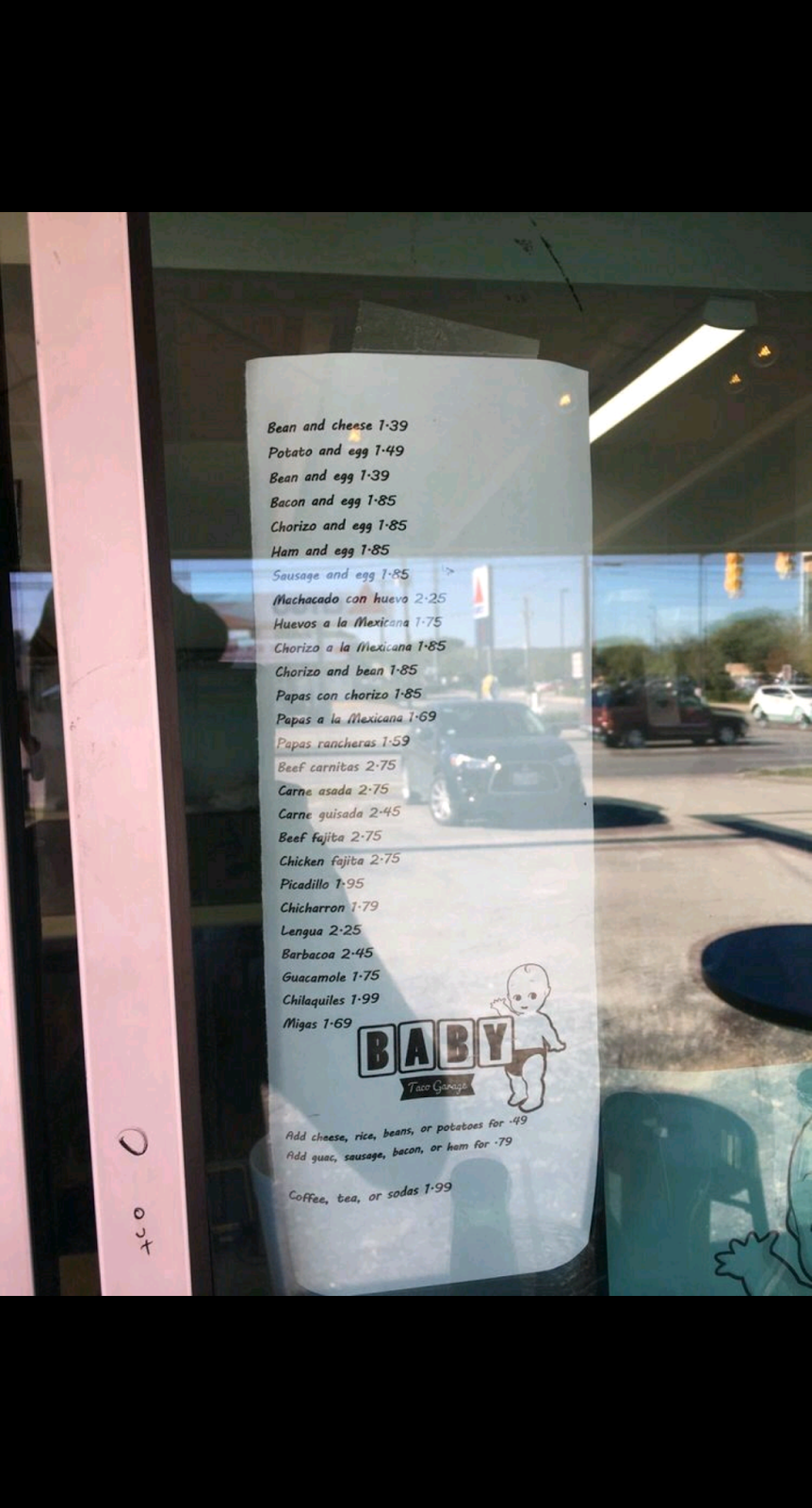 Baby Taco Garage | restaurant | 8343 Broadway St, San Antonio, TX 78209, USA | 2109947999 OR +1 210-994-7999