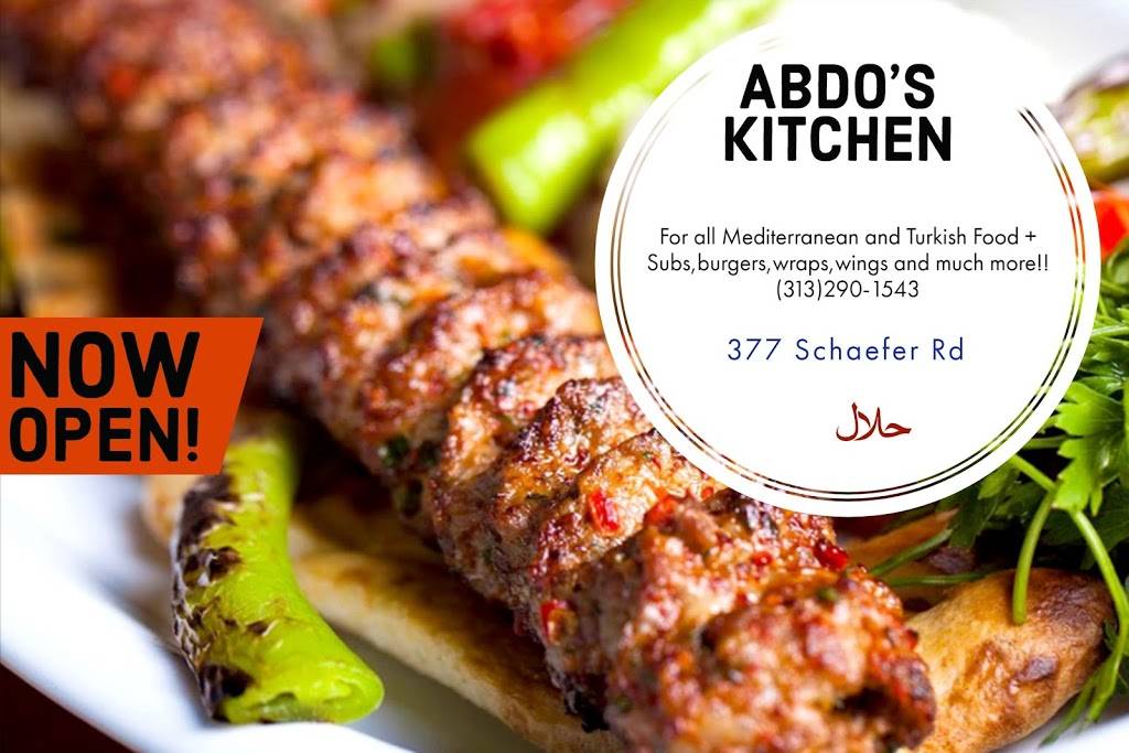 Abdos Kitchen | restaurant | 377 Schaefer Rd, Detroit, MI 48217, USA | 3132901543 OR +1 313-290-1543