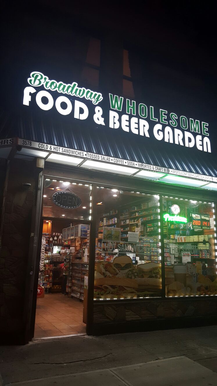 Broadway Wholesome Food & Beer Garden | restaurant | 3578 Broadway, New York, NY 10031, USA | 2123682222 OR +1 212-368-2222