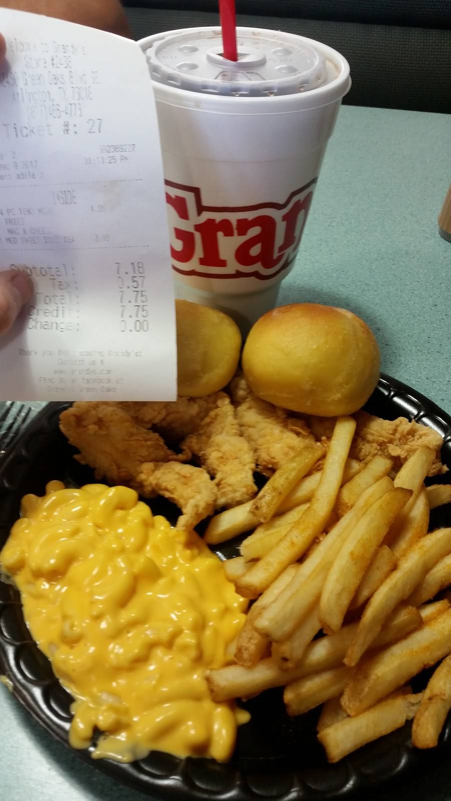 Grandy’s | restaurant | 2450 SE Green Oaks Blvd, Arlington, TX 76018, USA | 8174664776 OR +1 817-466-4776