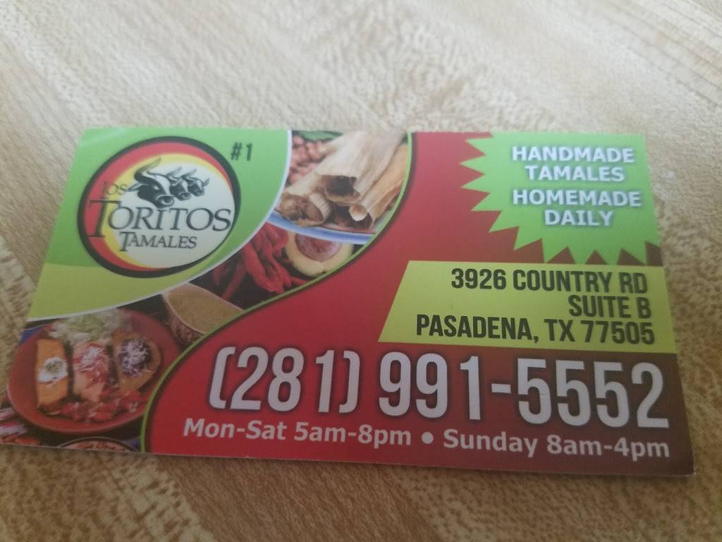 EL Torito Tamales | restaurant | 3926 Country Rd, Pasadena, TX 77505, USA | 2819915552 OR +1 281-991-5552
