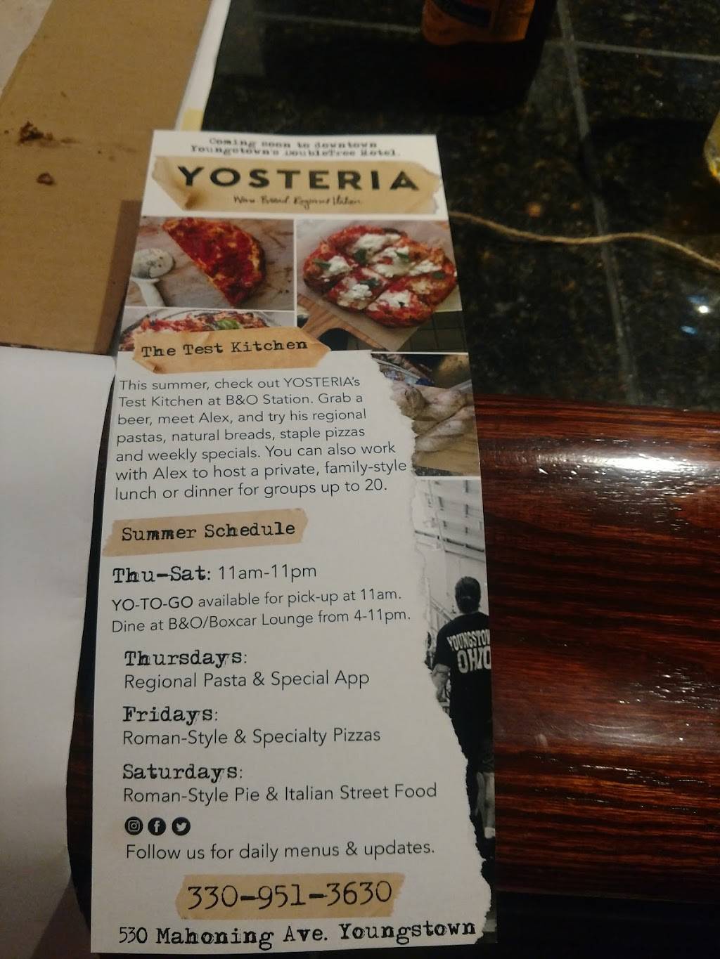 YO TO GO: A Slice of YOSTERIA | meal takeaway | 3649 Canfield Rd, Youngstown, OH 44406, USA | 3309513630 OR +1 330-951-3630