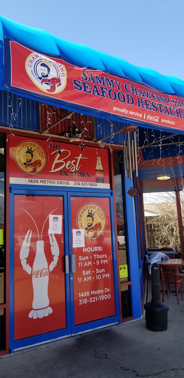 Sammy crawfish king | restaurant | 1426 Metro Dr, Alexandria, LA 71303, USA | 3183211900 OR +1 318-321-1900