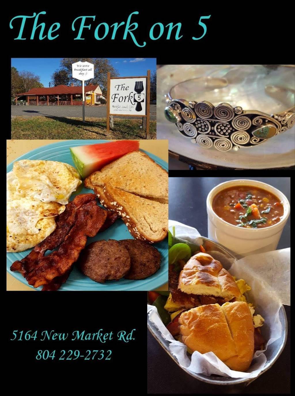 The Fork On 5 | restaurant | 5164 New Market Rd, Richmond, VA 23231, USA | 8042292732 OR +1 804-229-2732