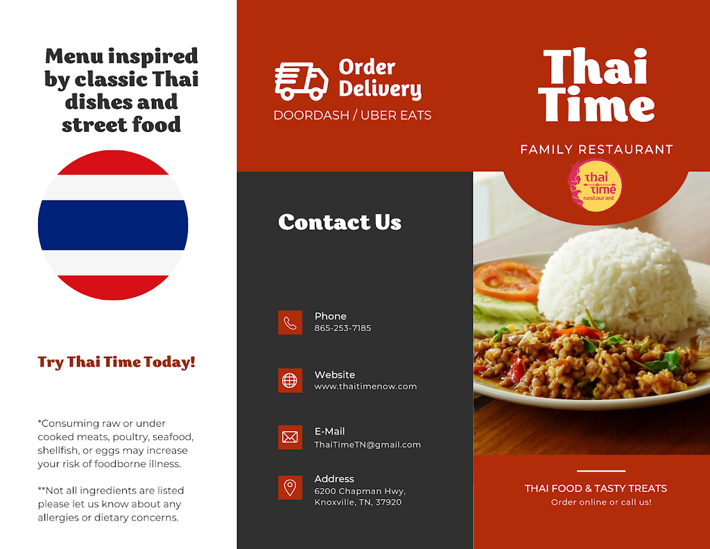 Thai Time Restaurant | restaurant | 6200 Chapman Hwy, Knoxville, TN 37920, USA | 8652537185 OR +1 865-253-7185