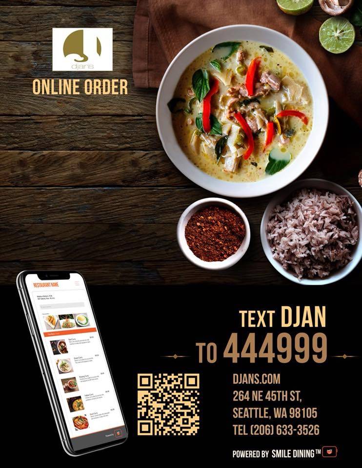 Djans Dining Thai Restaurant | restaurant | 264 NE 45th St, Seattle, WA 98105, USA | 2066333526 OR +1 206-633-3526