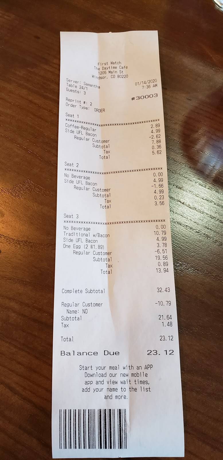 First Watch - Windsor | cafe | 1205 Main St, Windsor, CO 80550, USA | 9706866471 OR +1 970-686-6471