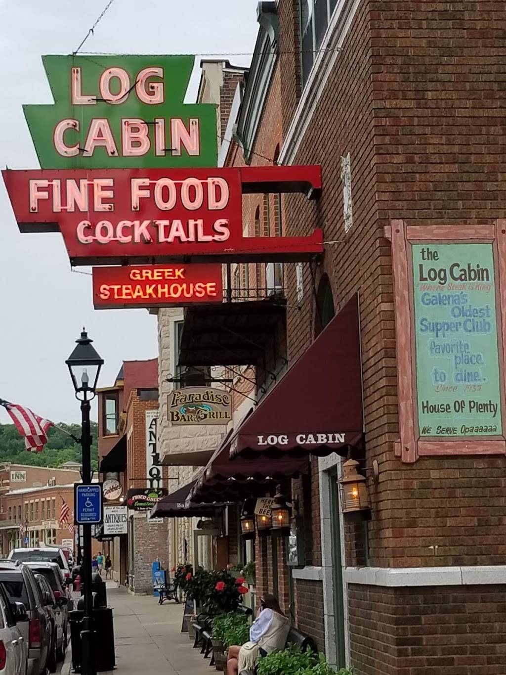 Log Cabin | restaurant | 201 N Main St, Galena, IL 61036, USA | 8157770393 OR +1 815-777-0393