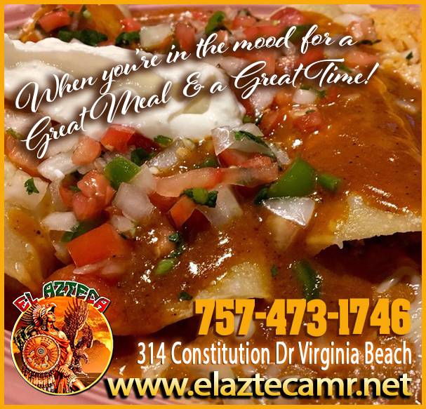 El Azteca | restaurant | 314 Constitution Dr A, Virginia Beach, VA 23462, USA | 7574731746 OR +1 757-473-1746