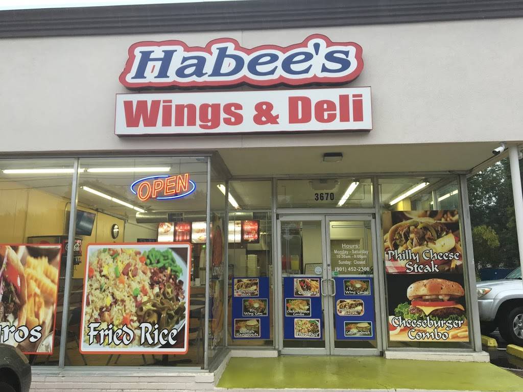 Habees Wing & Deli | restaurant | 3670 Summer Ave, Memphis, TN 38122, USA | 9014522300 OR +1 901-452-2300