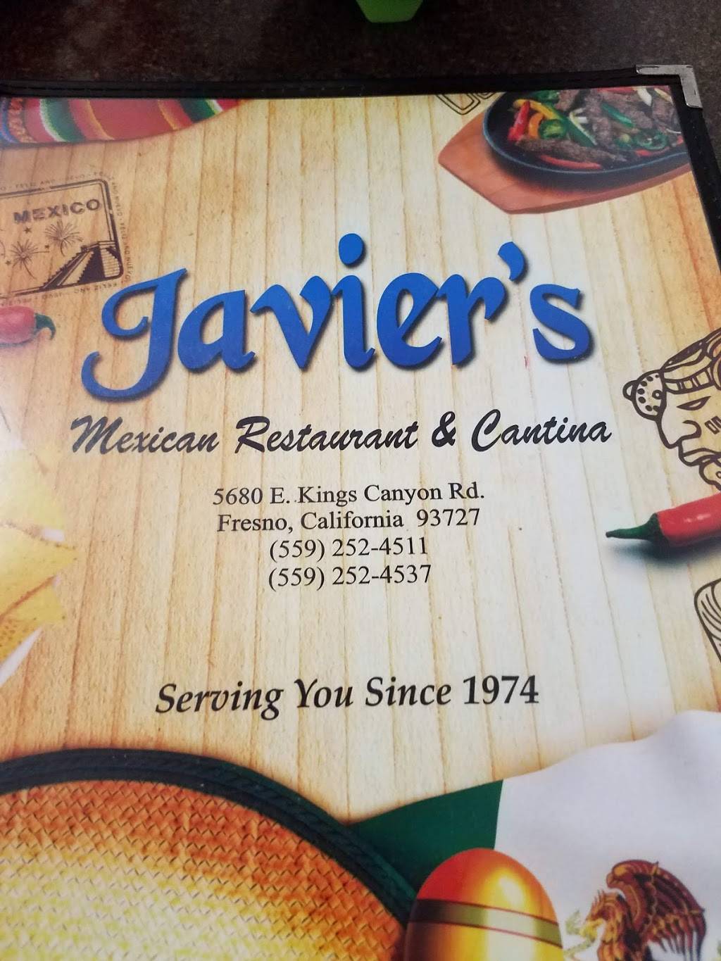 Javiers mexican restaurant and cantina | restaurant | 5680 E Kings Canyon Rd, Fresno, CA 93727, USA | 5592524511 OR +1 559-252-4511