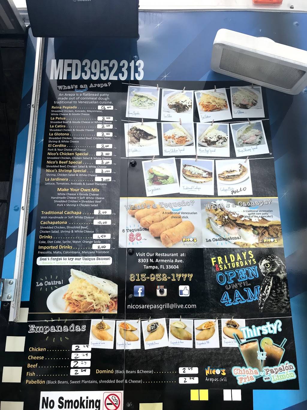 Nicos arepas grill | restaurant | 1602 W Brandon Blvd, Brandon, FL 33510, USA | 8137037336 OR +1 813-703-7336