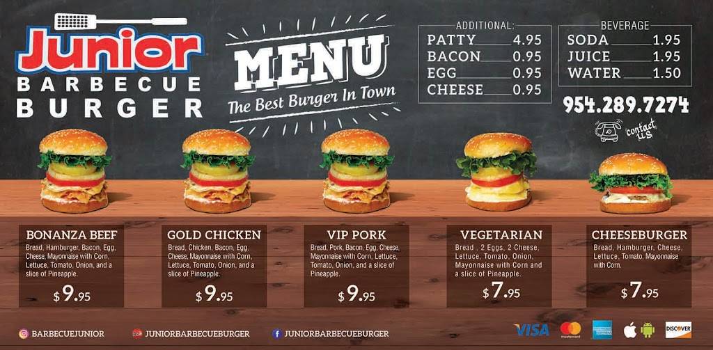Junior Barbecue Burger | restaurant | 460 S Dixie Hwy W, Pompano Beach, FL 33060, USA | 9542897274 OR +1 954-289-7274