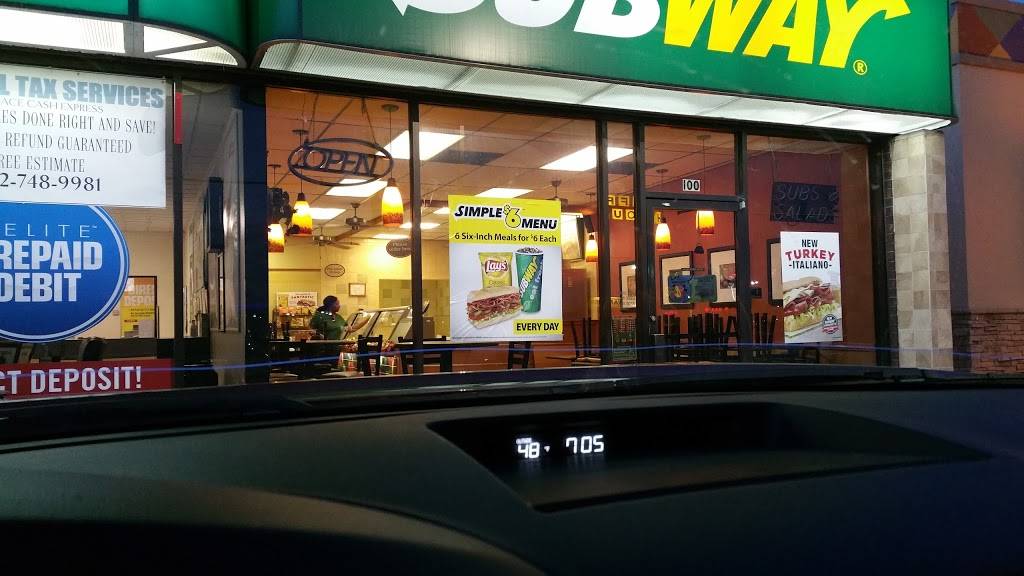 Subway Restaurants | restaurant | 1704 Military Pkwy #100, Mesquite, TX 75149, USA | 9722897827 OR +1 972-289-7827