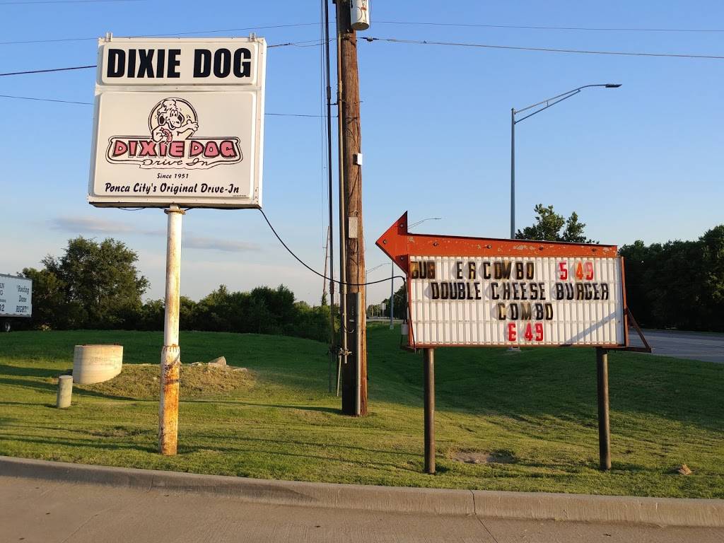 Dixie Dog Drive-In | restaurant | 1421 E South Ave, Ponca City, OK 74604, USA | 5807624439 OR +1 580-762-4439