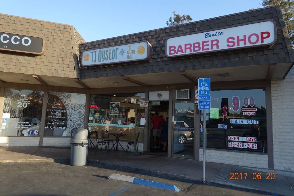 TJ Oyster Bar | restaurant | 4246 Bonita Rd, Bonita, CA 91902, USA | 6192674577 OR +1 619-267-4577