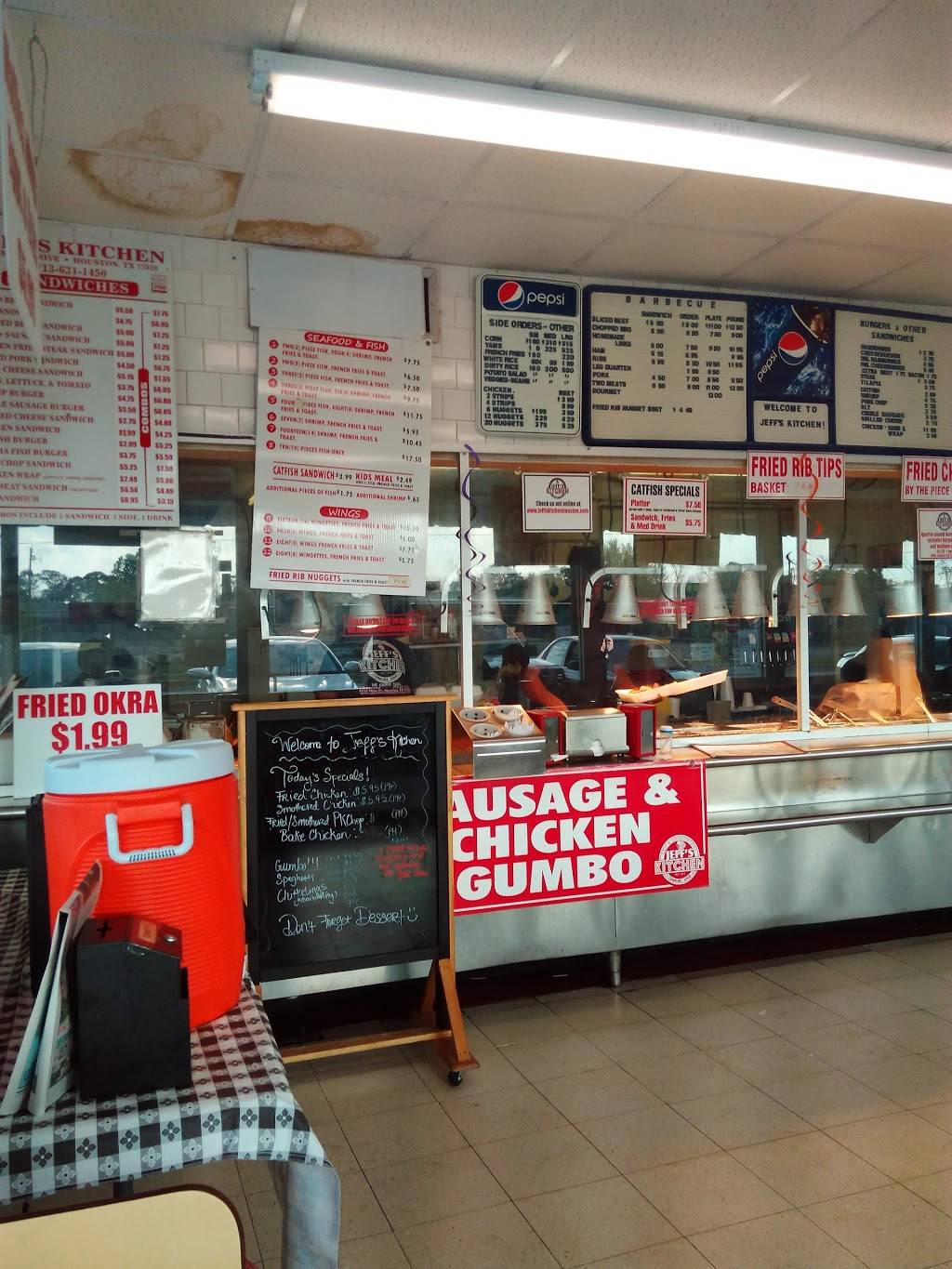 Jeffs Kitchen | restaurant | 8312 Mesa Dr, Houston, TX 77028, USA | 7136311450 OR +1 713-631-1450