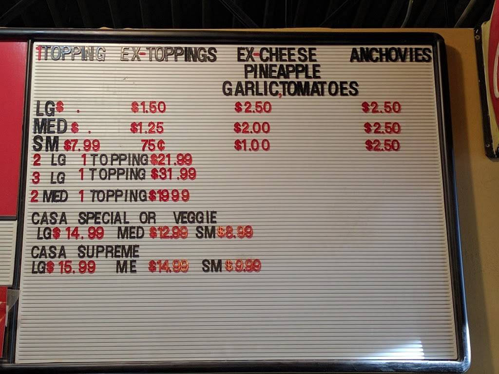 Casa De Pizza | restaurant | 106 Main St NE Suite B, Los Lunas, NM 87031, USA | 5058657575 OR +1 505-865-7575