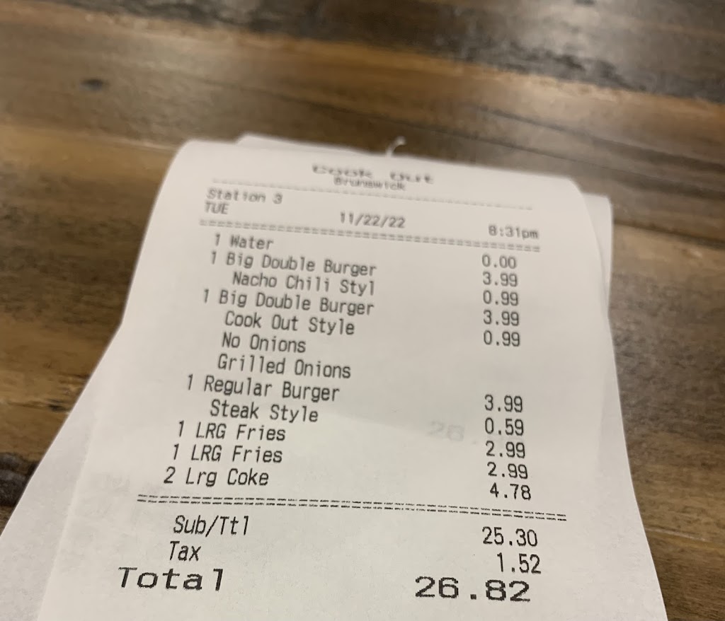 Cook Out | restaurant | 4950 New Jesup Hwy, Brunswick, GA 31520, USA | 8665470011 OR +1 866-547-0011