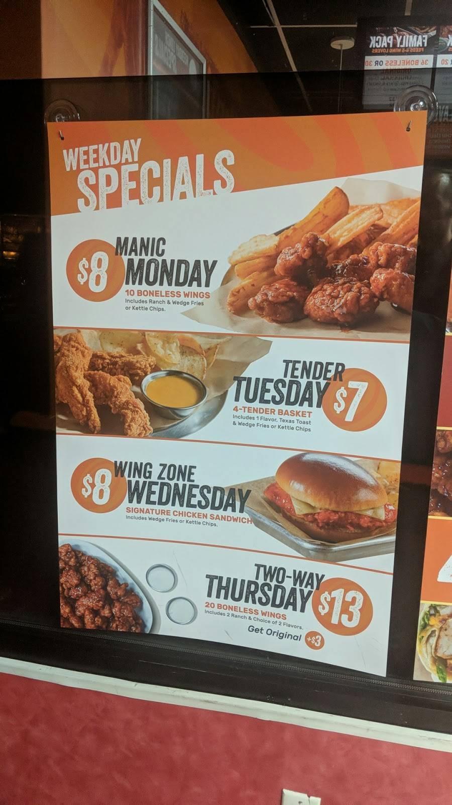 Wing Zone | restaurant | A, 4274, 580 Eureka Springs Dr, Lexington, KY 40517, USA | 8595453626 OR +1 859-545-3626