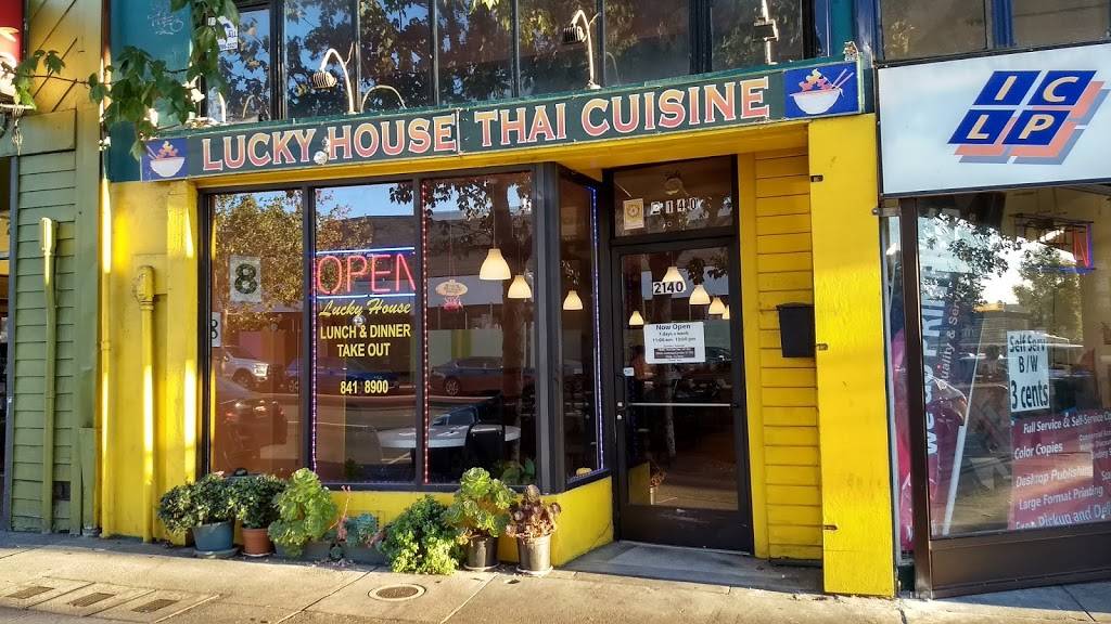 Lucky House Thai Cuisine | restaurant | 2140 University Ave, Berkeley, CA 94704, USA | 5108418900 OR +1 510-841-8900