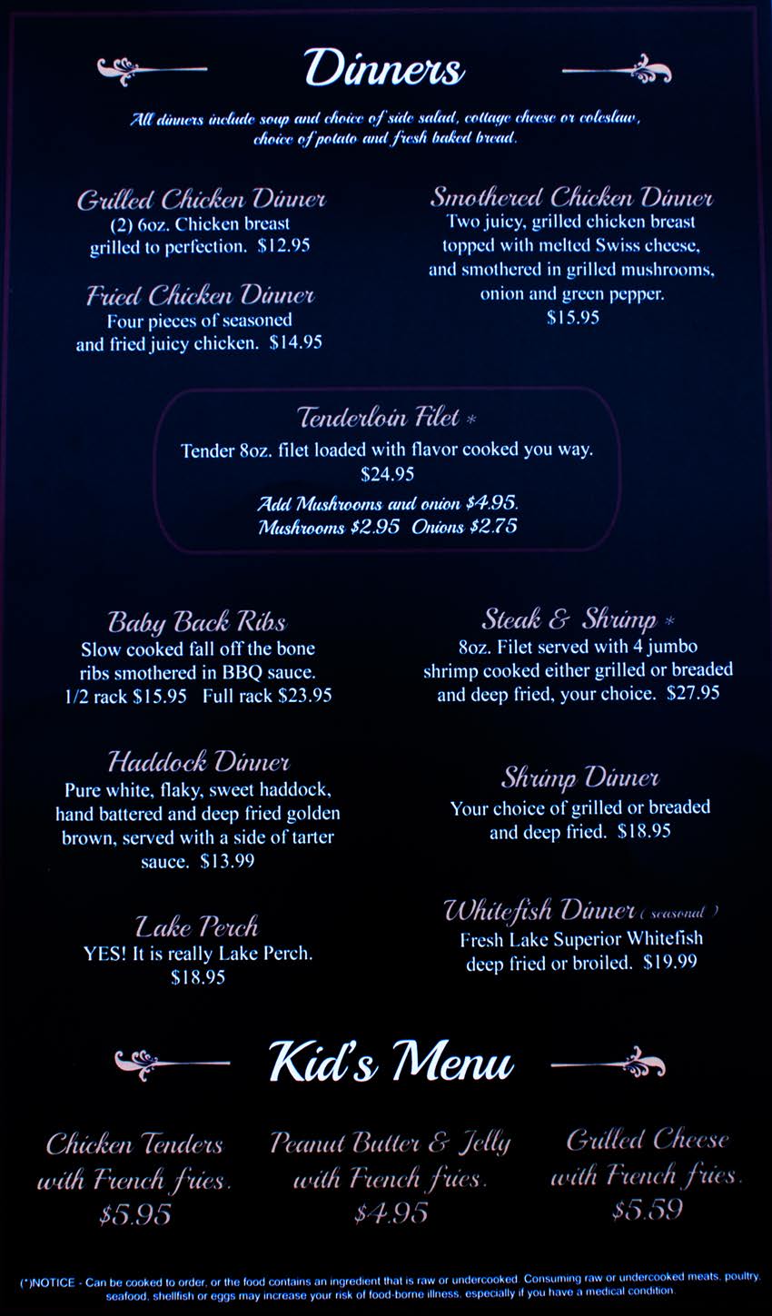 The Tanglewood Inn | restaurant | e12534 M28, Shingleton, MI 49884, USA | 9064526222 OR +1 906-452-6222