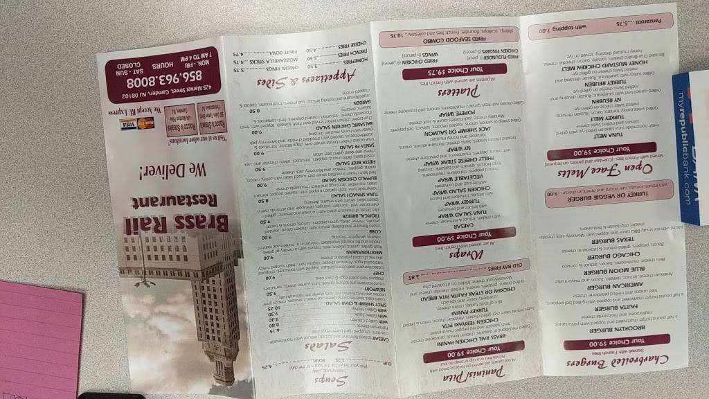 Brass Rail Restaurant | restaurant | 425 Market St, Camden, NJ 08102, USA | 8569638008 OR +1 856-963-8008