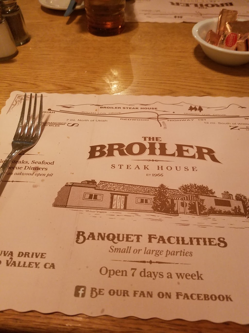 Broiler Steak House | restaurant | 8400 Uva Dr, Redwood Valley, CA 95470, USA | 7074857301 OR +1 707-485-7301