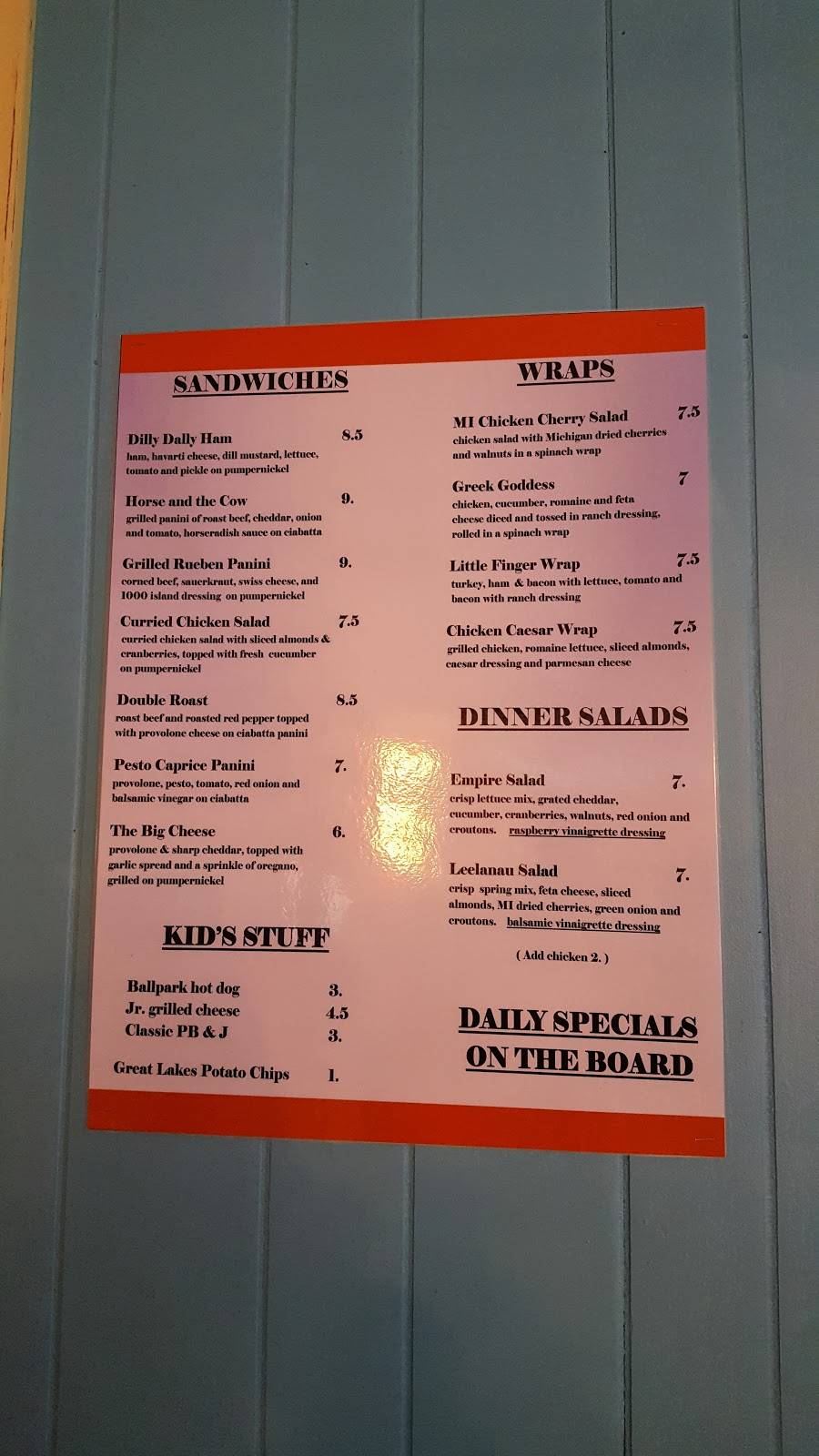 Little Finger Eatery | restaurant | 10213 W Front St, Empire, MI 49630, USA | 2318352168 OR +1 231-835-2168