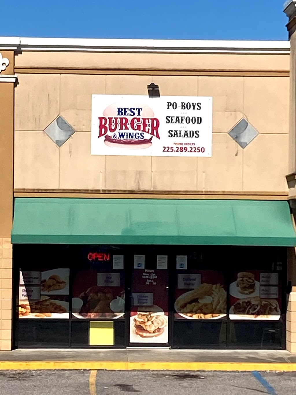 Best Burger And Wings | cafe | 3000 Thibaut Dr D, Donaldsonville, LA 70346, USA | 2252892250 OR +1 225-289-2250