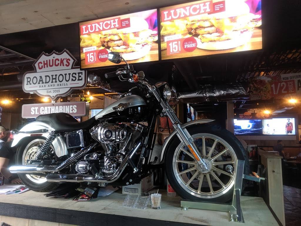 Chucks Roadhouse Bar & Grill | restaurant | 410 Ontario St, St. Catharines, ON L2R 5M1, Canada | 2893621219 OR +1 289-362-1219
