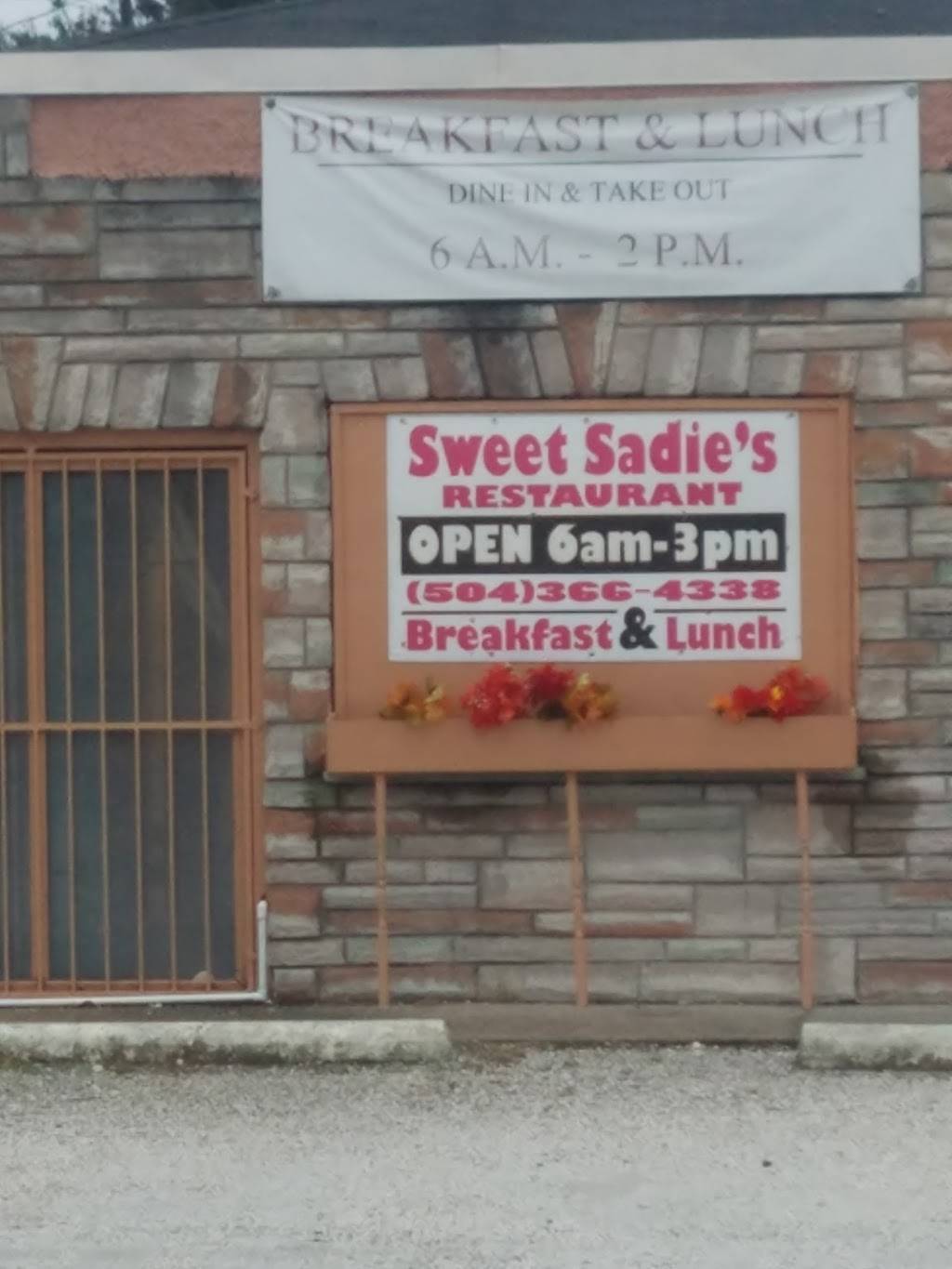 Sweet Sadies Restaurant | restaurant | 2429 8th St, Harvey, LA 70058, USA | 5043664338 OR +1 504-366-4338