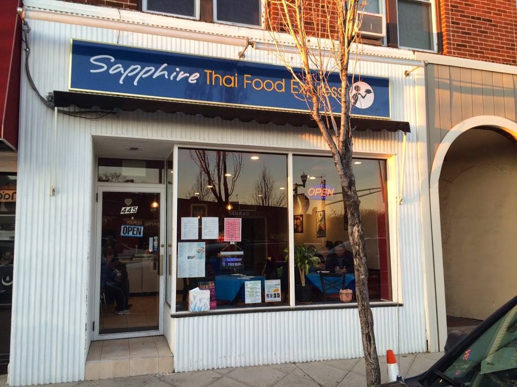 Sapphire Thai Food Express | restaurant | 445 Cedar Ln, Teaneck, NJ 07666, USA | 2019280770 OR +1 201-928-0770