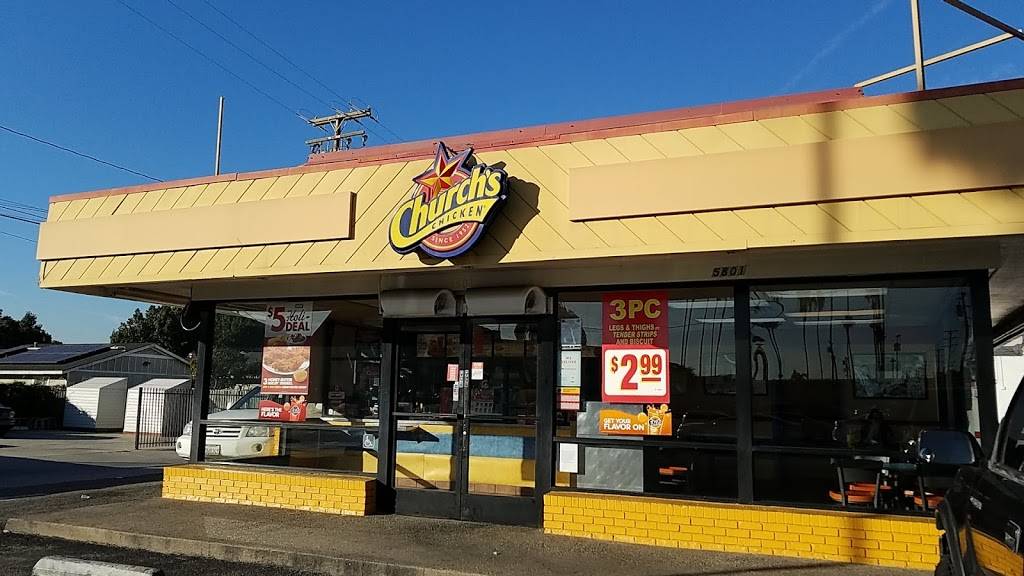 Churchs Chicken | restaurant | 5801 Cherry Ave, Long Beach, CA 90805, USA | 5624232225 OR +1 562-423-2225