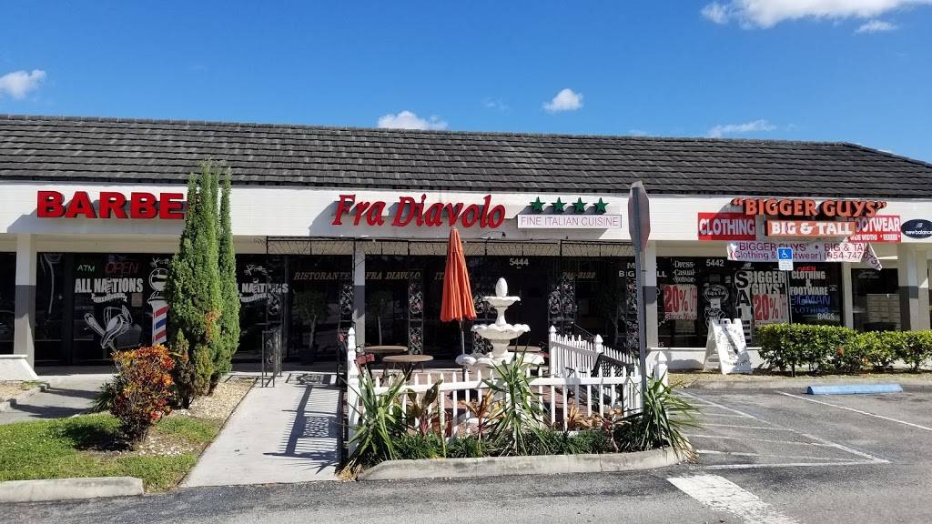 Fra Diavolo | restaurant | 5444 N University Dr, Fort Lauderdale, FL 33351, USA | 9547463132 OR +1 954-746-3132