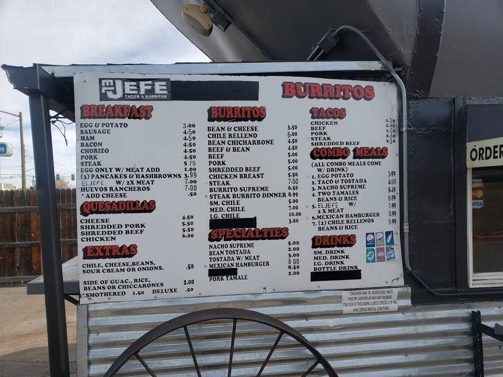 EL Jefe Tacos and Burritos #2 | restaurant | 9730 W 44th Ave, Wheat Ridge, CO 80033, USA | 3034236952 OR +1 303-423-6952