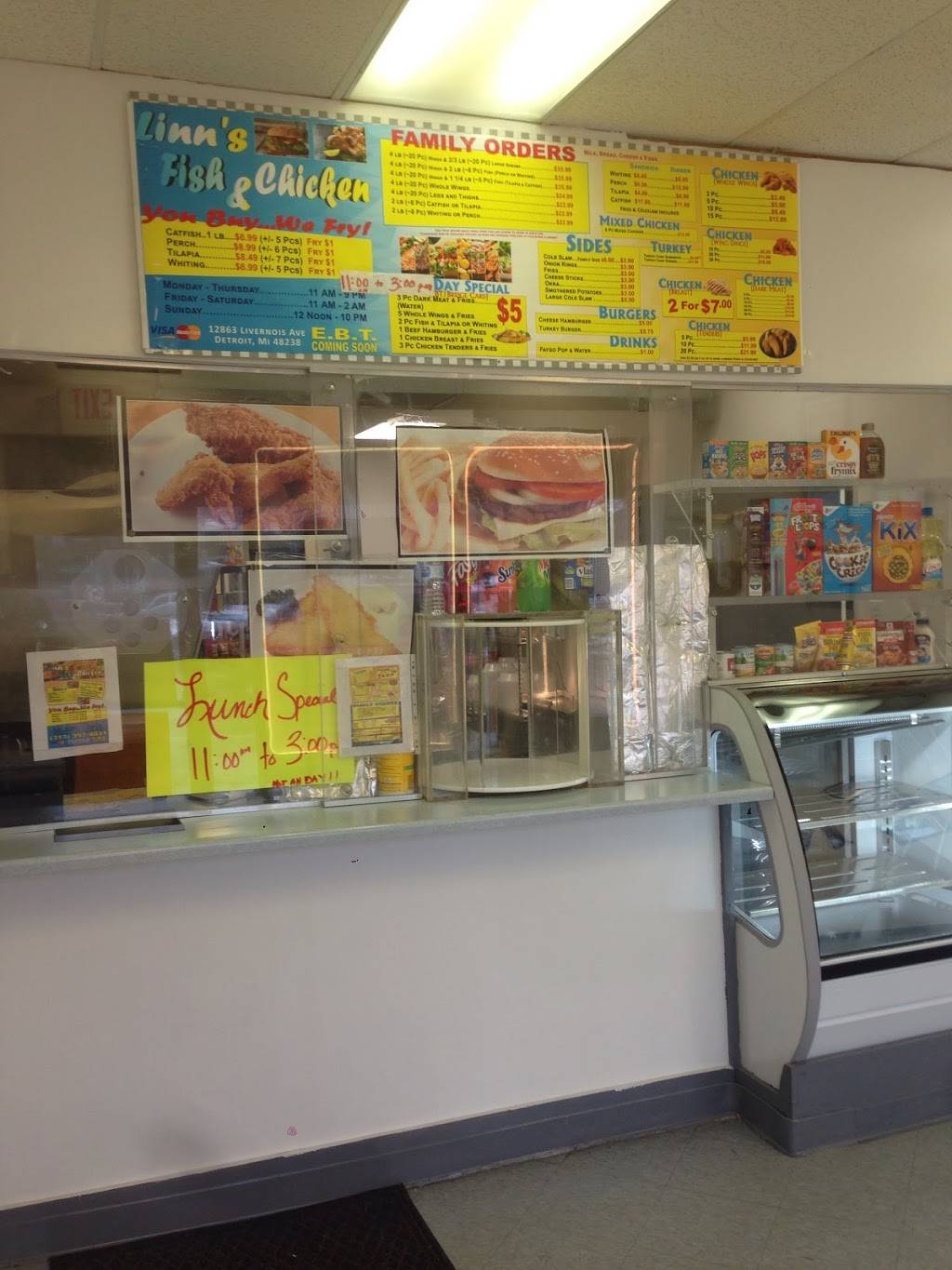 Linns Fish & Chicken | restaurant | 12863 Livernois, Detroit, MI 48238, USA | 3133974031 OR +1 313-397-4031
