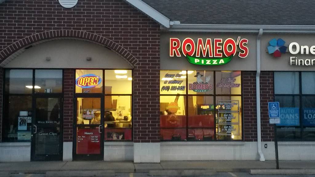 Romeos Pizza | restaurant | 354 Chestnut Commons Dr, Elyria, OH 44035, USA | 4403665452 OR +1 440-366-5452