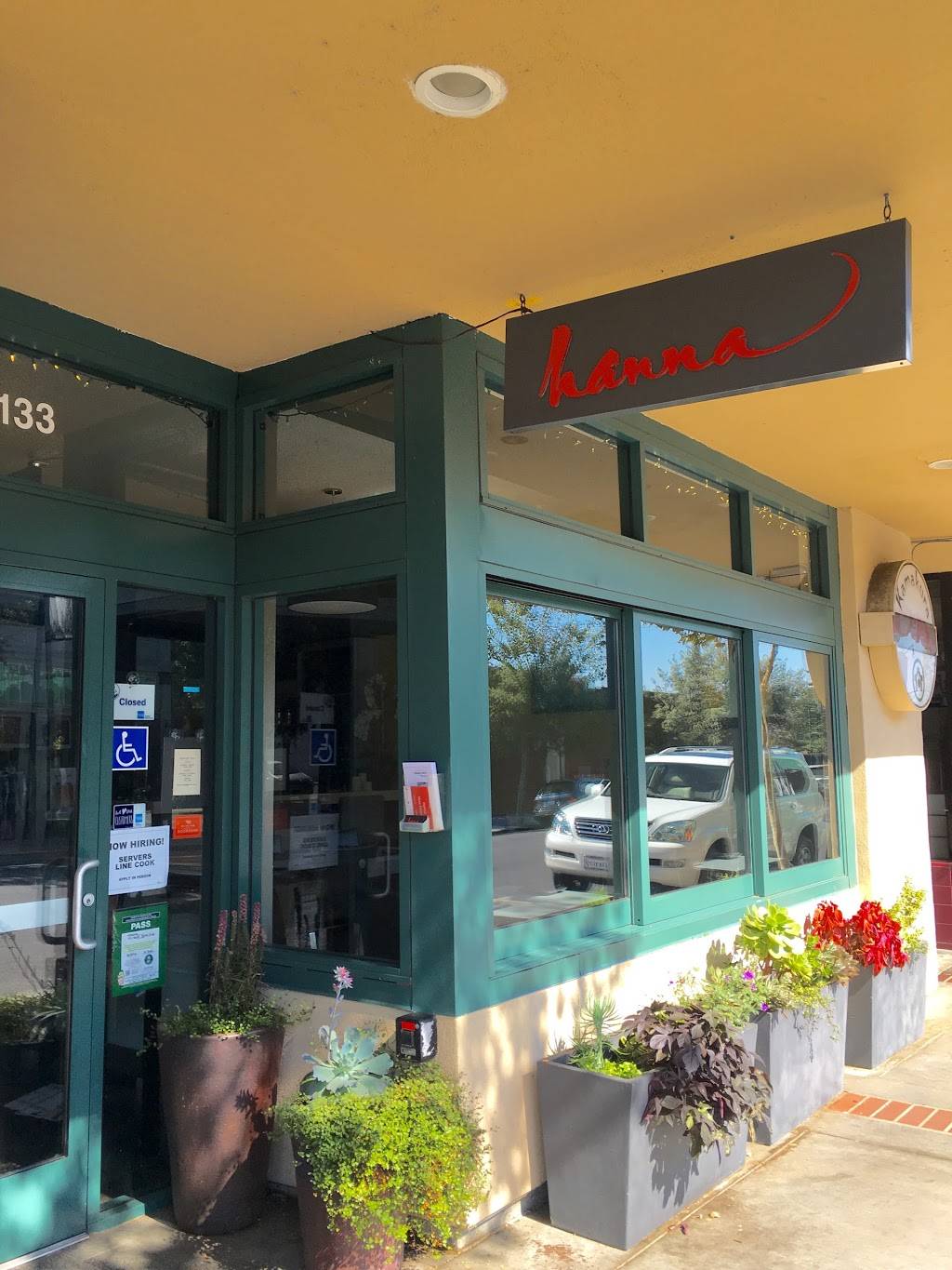 Hanna | restaurant | 133 N Santa Cruz Ave, Los Gatos, CA 95030, USA | 4088848309 OR +1 408-884-8309