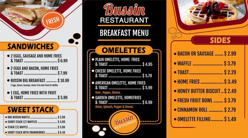 BUSSIN RESTAURANT | restaurant | INSIDE THE EXXON, 13001 Old Hickory Blvd SUITE D, Antioch, TN 37013, USA | 6157480767 OR +1 615-748-0767