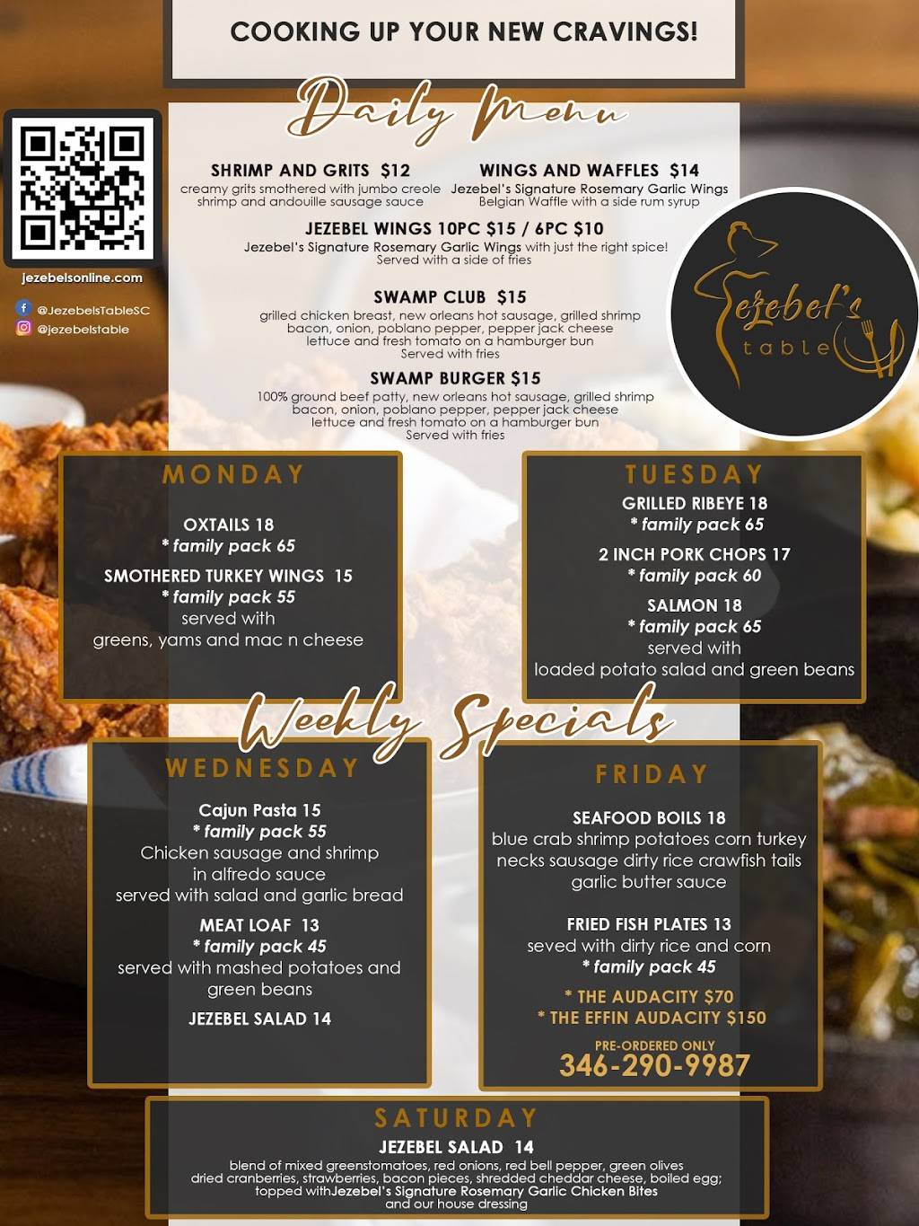 Jezebels Table Southern Cooking | restaurant | 4822 Teton St, Houston, TX 77033, USA | 3462909987 OR +1 346-290-9987