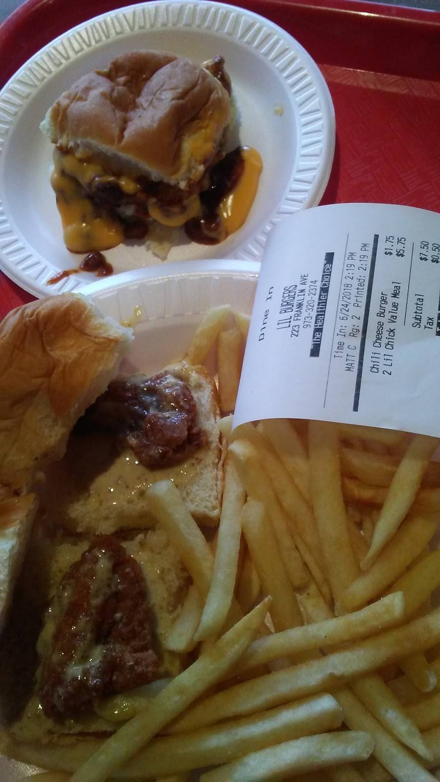 Lil Burgers | restaurant | 223 Franklin Avenue, Nutley, NJ 07110, USA | 9733202374 OR +1 973-320-2374